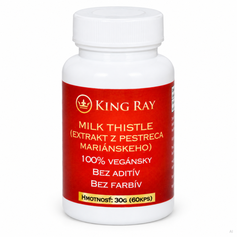 KINGRAY Milk Thistle – izvleček pegastega badlja, 60 kapsul
