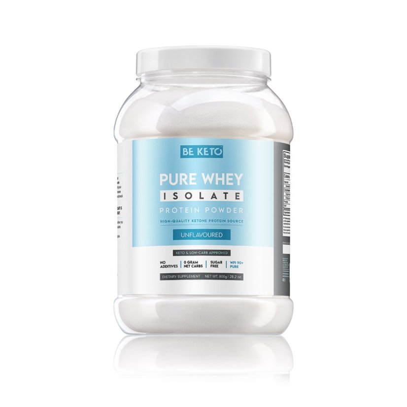 Keto WHEY ISOLATE - syrovátkový izolát S MCT Čistý neochucený 800g Keto WHEY ISOLATE - syrovátkový izolát S MCT Čistý neochucený 800g