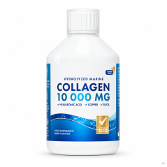 Swedish Nutra Marine Collagen 10 000 mg, 500 ml – rybí kolagen na bílém pozadí Swedish Nutra Marine Collagen 10 000 mg, 500 ml – rybí kolagen na bílém pozadí