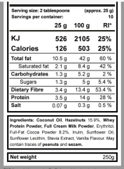 Keto krém s MCT olejom - lieskové orechy a kakao - CHOKO KING