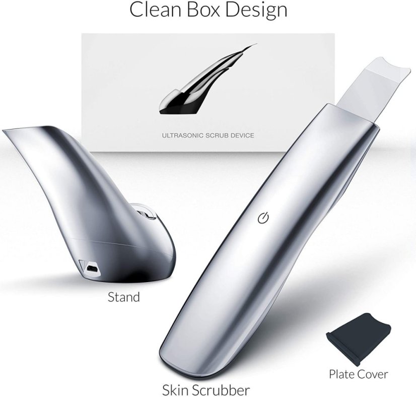 BeautyBiowave whole body metal sonic spatula SILVER