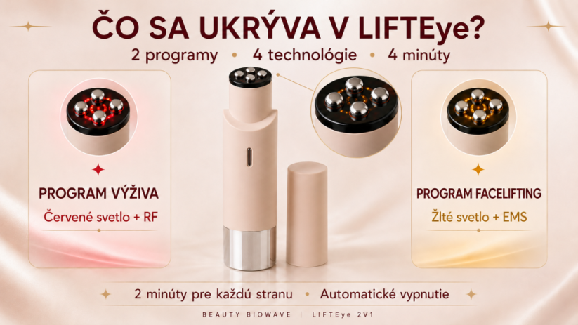 BeautyBiowave LIFTeye 2 az 1-ben szemkörnyékápoló készülék