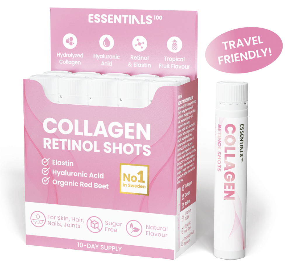 Swedish Essentials Collagen + Retinol shoty 25ml x 10