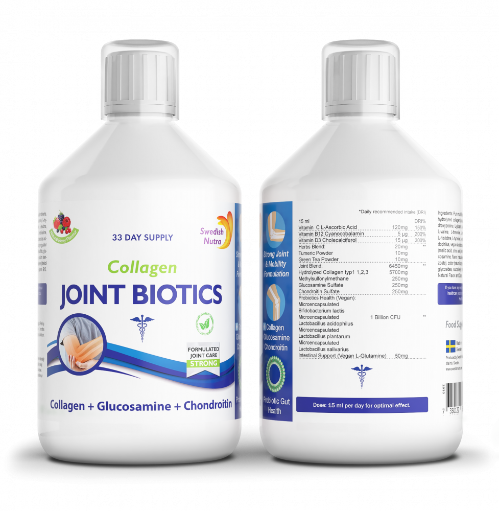 Swedish Nutra Collagen Joint Biotics (bez cukru) 500ml