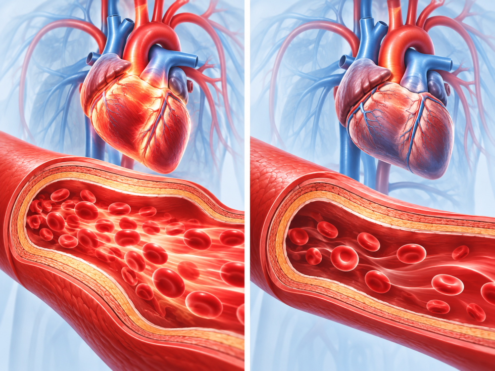 Two phases of heart activity: systolic and diastolic pressure